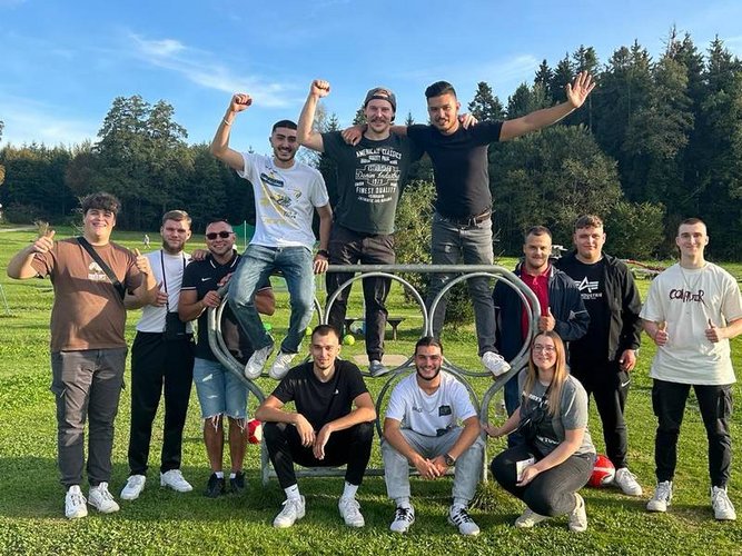 Gruppenfoto vom Azubisausflug von Team Hörmann