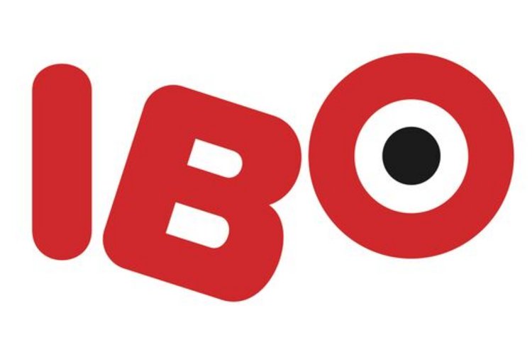 Logo der IBO-Messe in Friedrichshafen: Roter Text "IBO" auf weißem Grund.