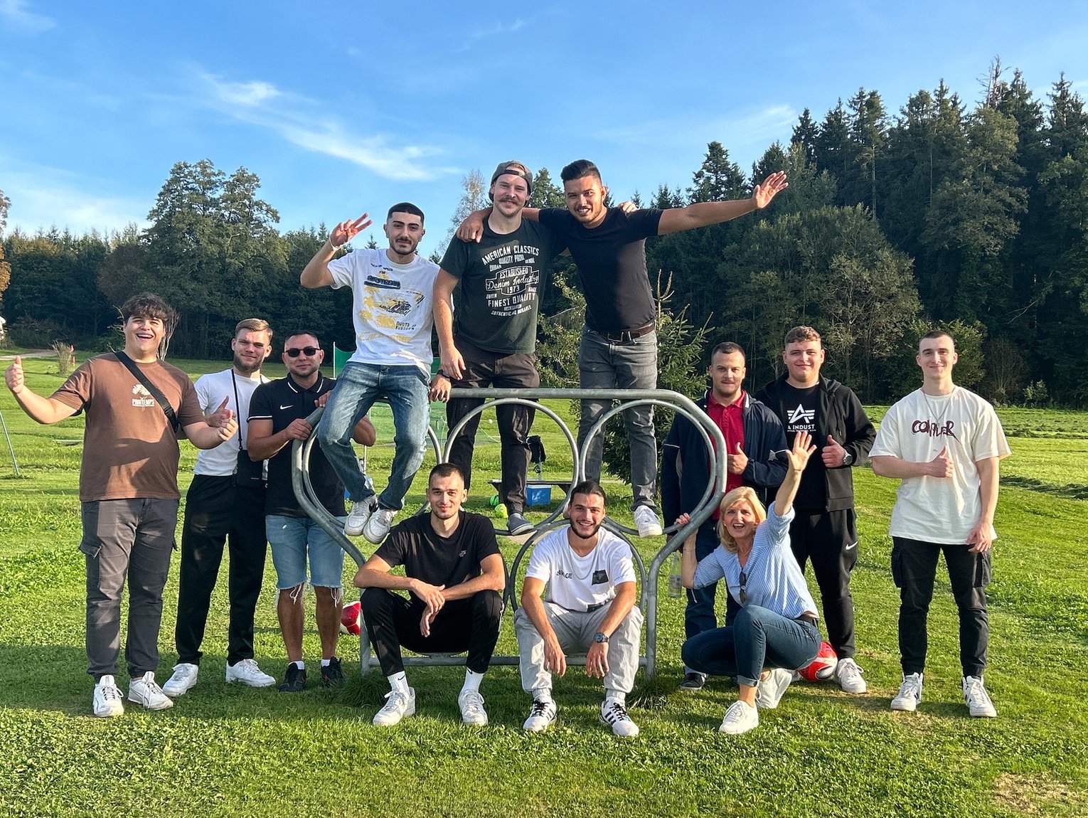 Team Hörmann Azubiausflug Gruppenfoto vom Azubisausflug von Team Hörmann